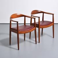 Pair of Hans Wegner THE CHAIR Armchairs - Sold for $4,160 on 02-17-2024 (Lot 151).jpg